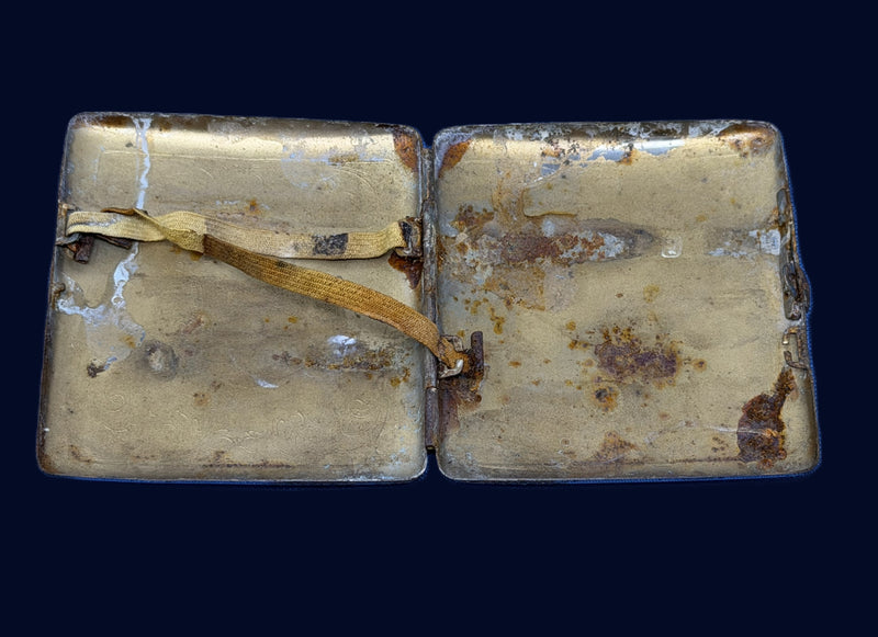 ATHENIA: 1923 - Souvenir cigarette case from disaster ship