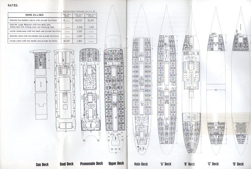 ELLINIS: 1933 - Color interiors & plans from 1966 emigrant era