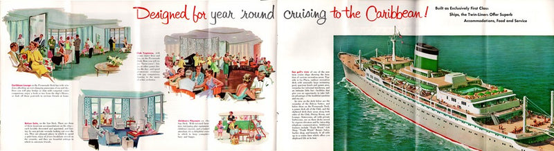 SANTA ROSA & SANTA PAULA: 1958 - Interiors & plans w/ Carl Evers artwork