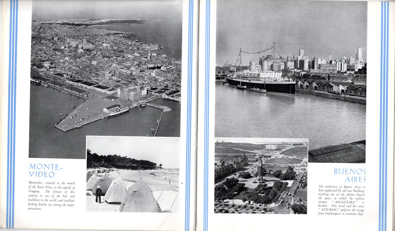 Various: pre=war - Lovely 1938 Royal Mail South America brochure w/ stunning photos