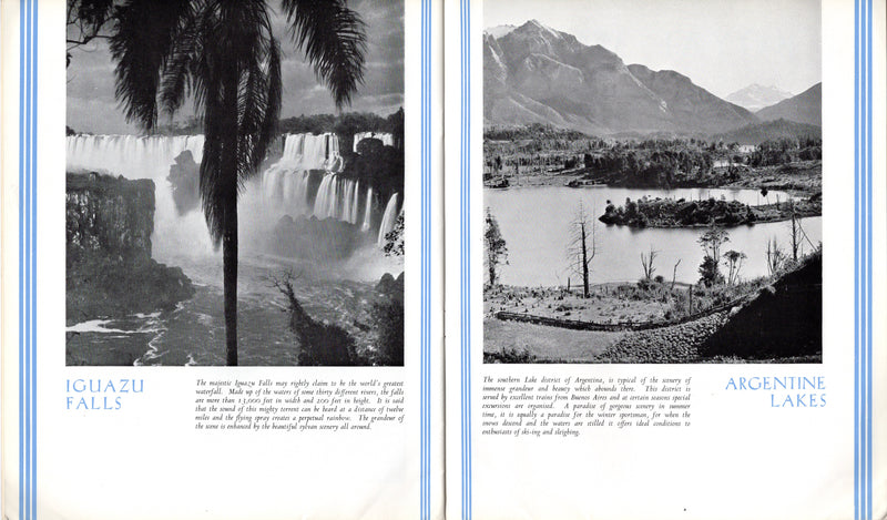 Various: pre=war - Lovely 1938 Royal Mail South America brochure w/ stunning photos