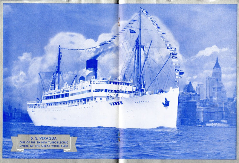 Various{ pre-war - Glitzy, silver intro brochure United Fruit Co. 6 new ships in 1932