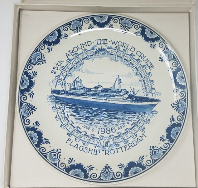 ROTTERDAM: 1959 - 25th ATW cruise plate from 1986 in original box