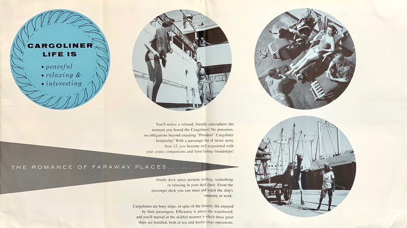Various Ships - 1956 American President Lines "Cargoliner Cruises"