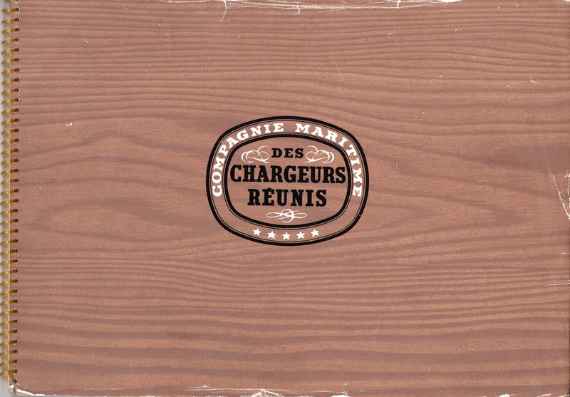 Various Ships -  Chargeurs Reunis spiral-bound interiors brochure from 1950s