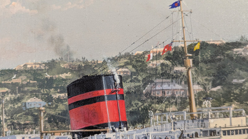 OCEAN MONARCH: 1951 - Magnificent, original Robert Lloyd painting