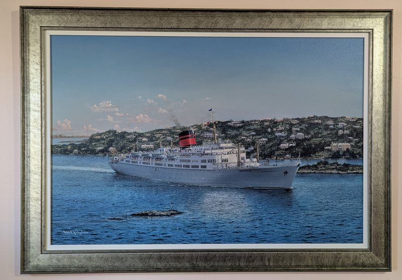 OCEAN MONARCH: 1951 - Magnificent, original Robert Lloyd painting