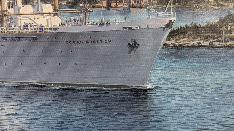 OCEAN MONARCH: 1951 - Magnificent, original Robert Lloyd painting