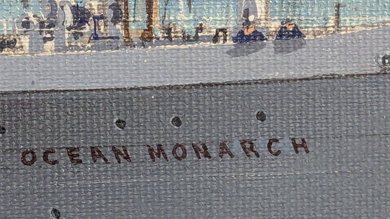 OCEAN MONARCH: 1951 - Magnificent, original Robert Lloyd painting