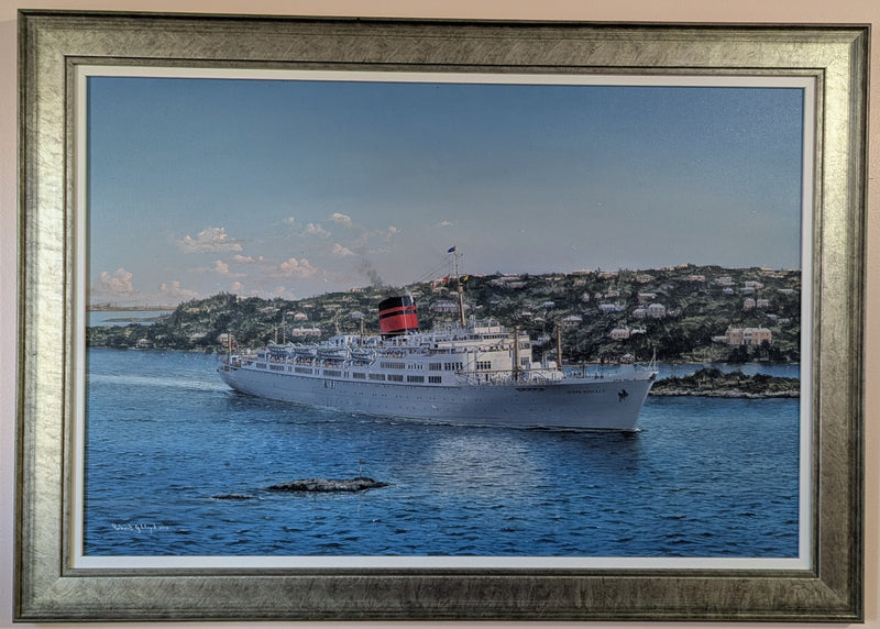 OCEAN MONARCH: 1951 - Magnificent, original Robert Lloyd painting