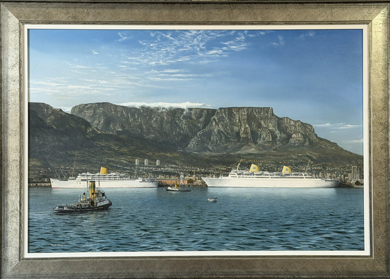ANDES & KUNGSHOLM - Original Robert Lloyd oil painting at Cape Town