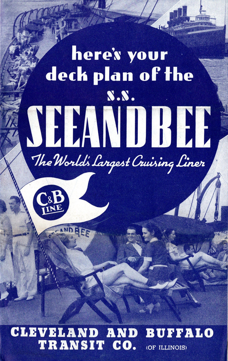 SEEANDBEE: 1913 - Big deck plan/cruise brochure from near end in 1938-39