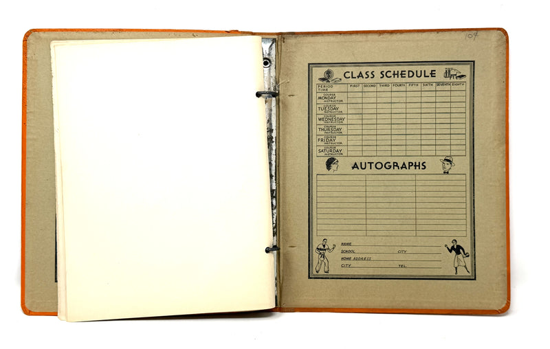 NORMANDIE: 1935 - Circa 1935 NORMANDIE school notebook