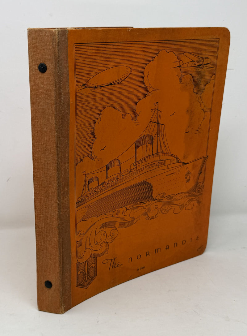 NORMANDIE: 1935 - Circa 1935 NORMANDIE school notebook