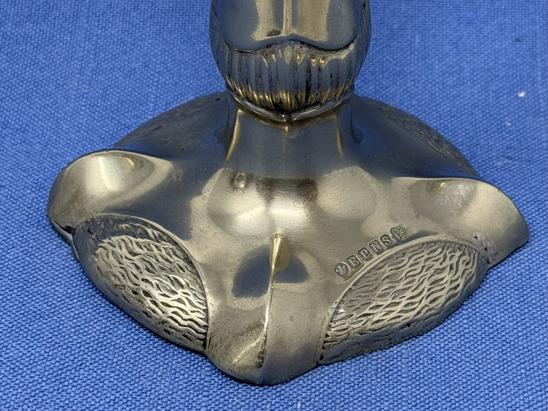 MAURETANIA: 1907 - Silverplated art nouveau vase