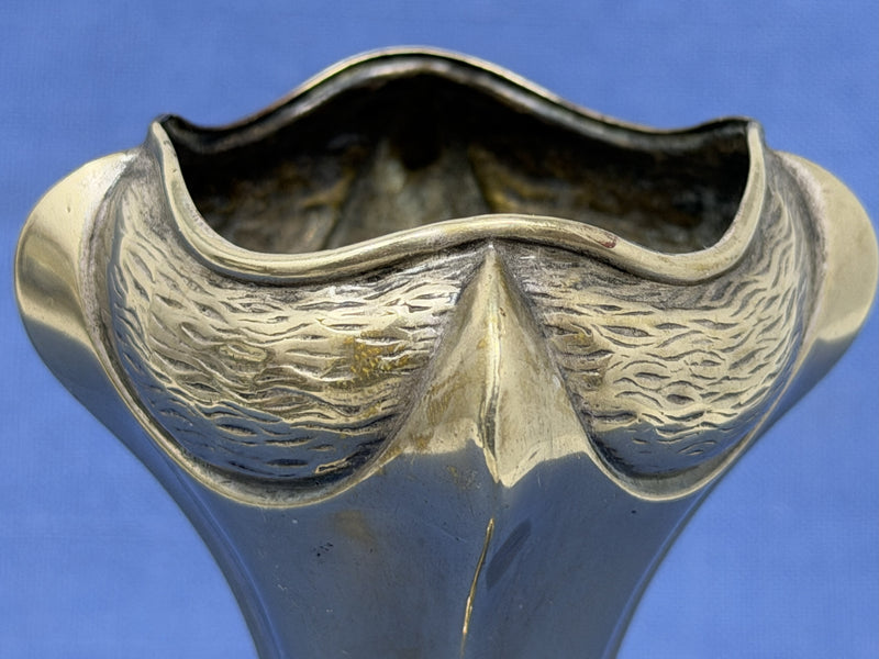 MAURETANIA: 1907 - Silverplated art nouveau vase