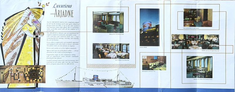 ARIADNE: 1951 - Interiors, plans & cruises for 1960-61