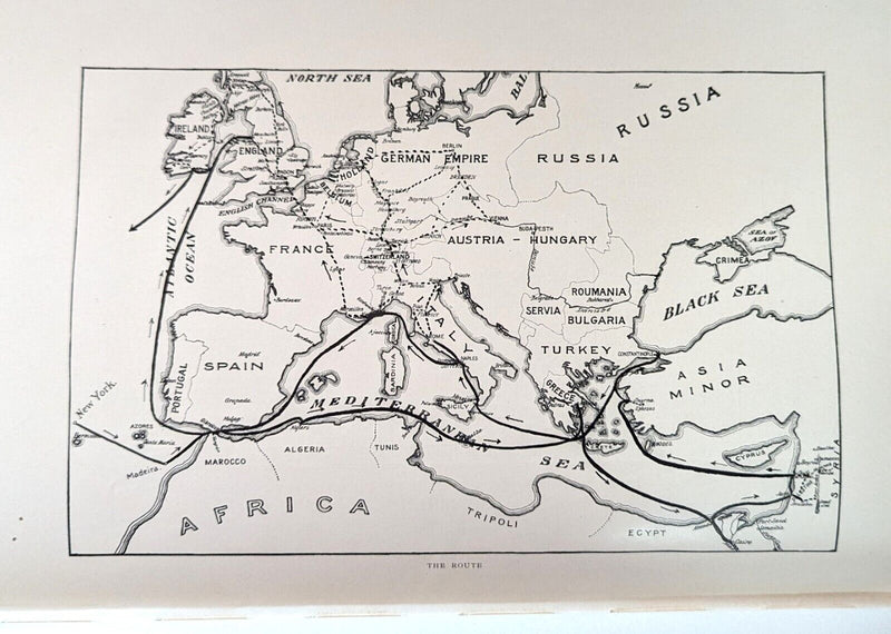 CELTIC: 1901 - Original 1902 bound book "Cruise of the CELTIC Around the Mediterranean"