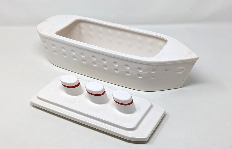 Various Ships - Ceramic ship w/ removeable lid by Maria Scatuccio