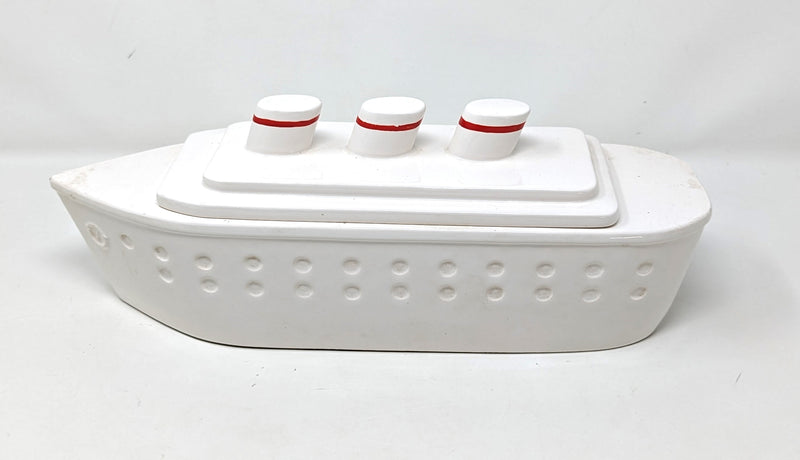 Various Ships - Ceramic ship w/ removeable lid by Maria Scatuccio