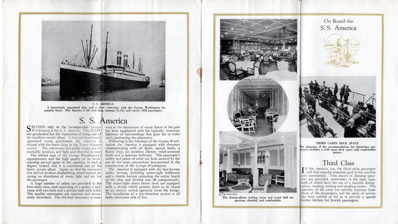 GEORGE WASHINGTON & AMERICA - 1922 intro brochure, one of USL's first