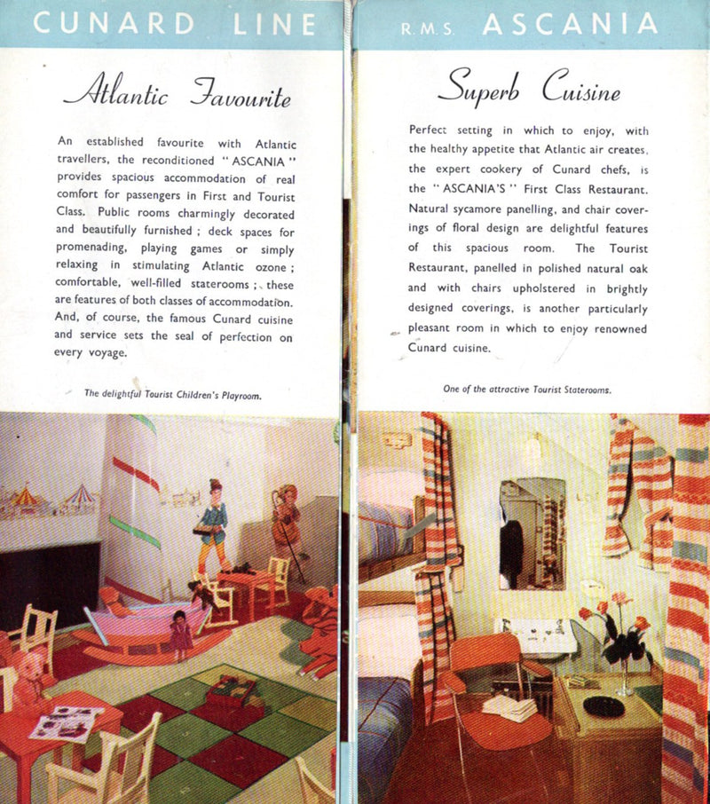 ASCANIA: 1925 - Color interiors brochure circa 1950