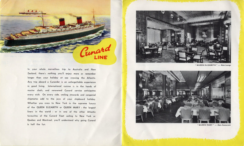 Various Ships - 1950s Australia & New Zealand via Cunard (+ train trip & more ships)