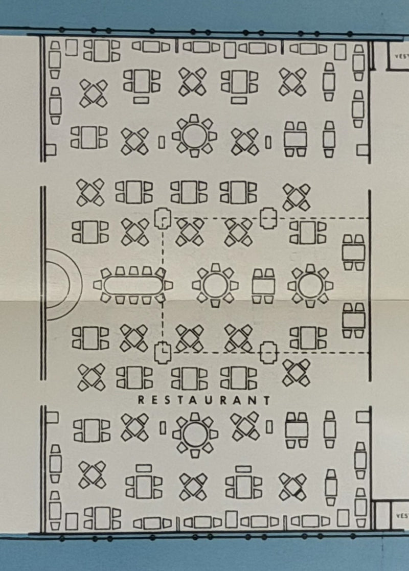 BRITANNIC: 1930 - Big Mediterranean plan w/ color interiors from 1957