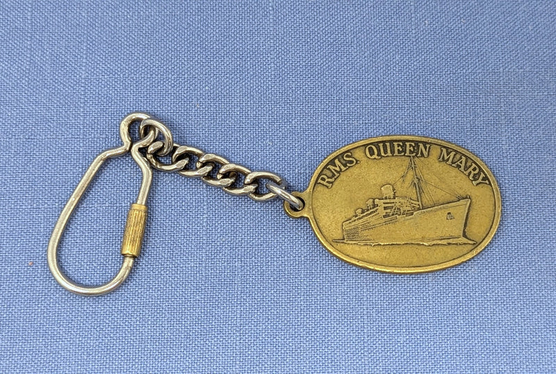 QUEEN MARY: 1936 - Bronze key chain medallion made from propellers