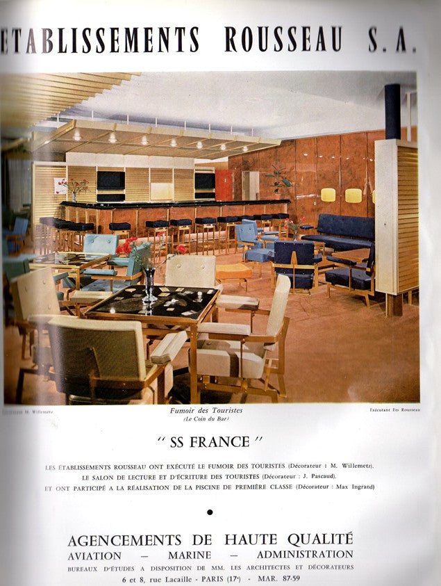 FRANCE: 1962 - "Plaisir de France" maiden voyage issue w/ 22-page cover story
