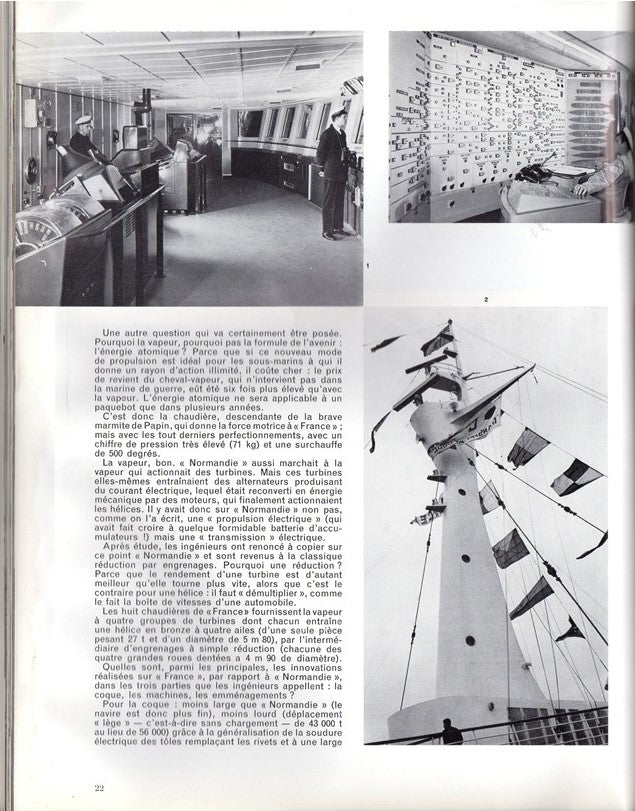 FRANCE: 1962 - "Plaisir de France" maiden voyage issue w/ 22-page cover story