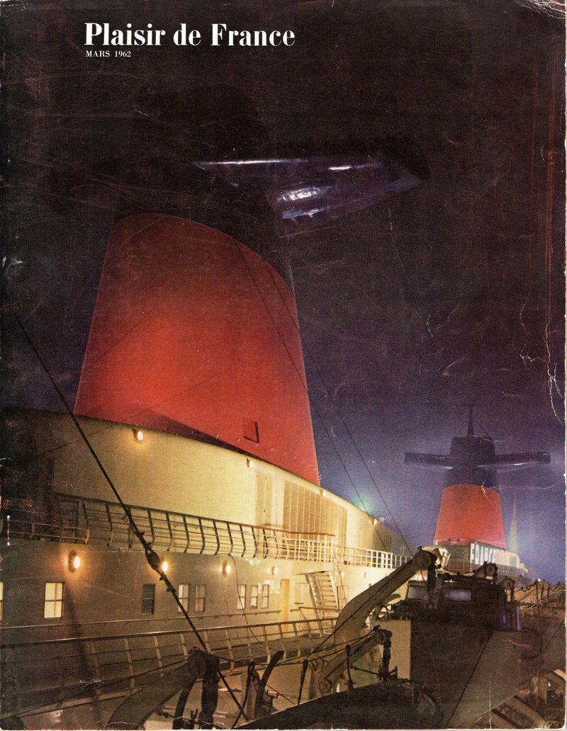 FRANCE: 1962 - "Plaisir de France" maiden voyage issue w/ 22-page cover story