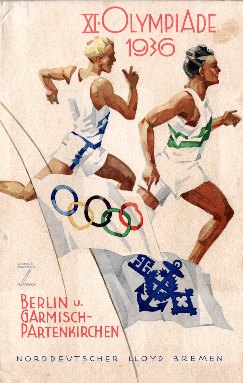 EUROPA: 1930 - Olympics-themed menu from 1936