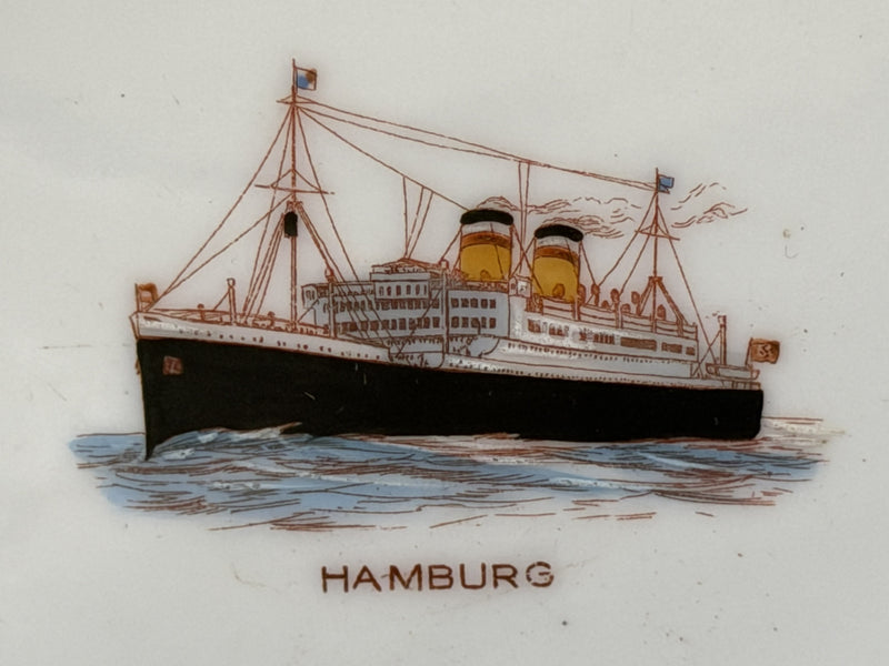HAMBURG: 1926 - 3 porcelain portrait souvenirs