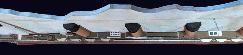 TITANIC: 1912 - Detailed, custom-made, 60" long, 3-D starboard profile model