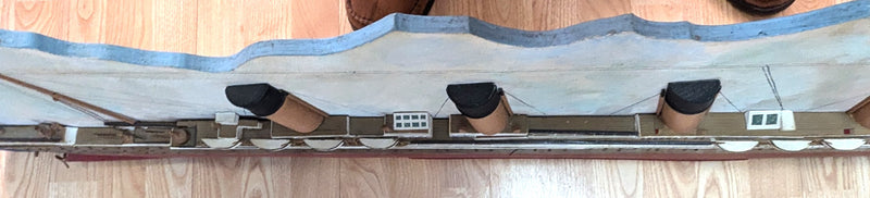 TITANIC: 1912 - Detailed, custom-made, 60" long, 3-D starboard profile model