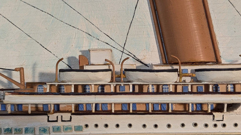 TITANIC: 1912 - Detailed, custom-made, 60" long, 3-D starboard profile model