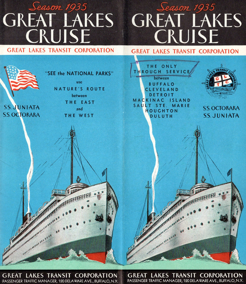 JUNIATA & OCTORARA: 1904 - Great Lakes guide from 1933