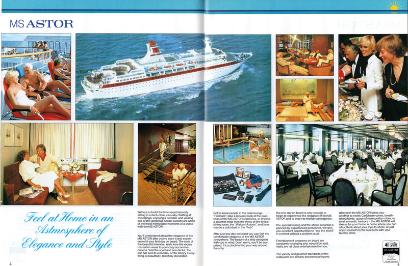 ASTOR: 1982 - Maiden season brochure w/ plans, cutaway, interiors