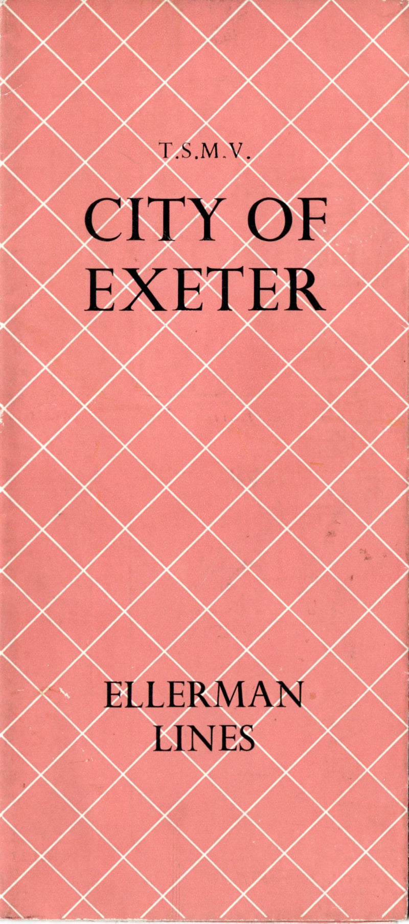 CITY OF EXETER: 1953 - Ellerman Line interiors brochure from 1956