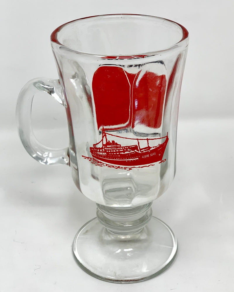 AZURE SEAS: 1954 - Hot beverage portrait mug