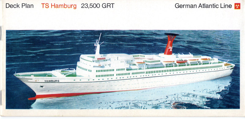 HAMBURG: 1969 - Maiden voyage year deck plan booklet