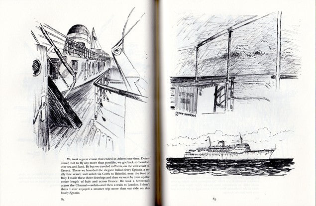 Various Ships - "From Sea Cliff to Barcelona" sketches by Braynard