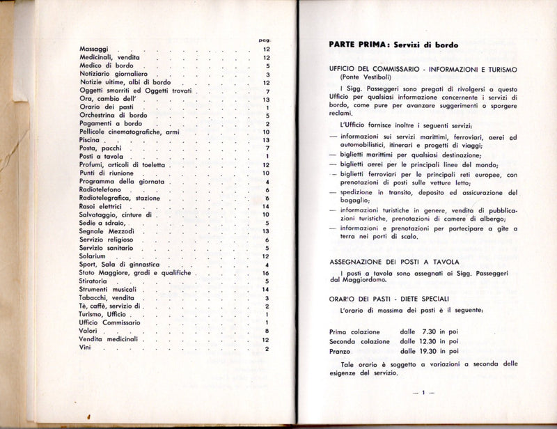 GIULIO CESARE & AUGUSTUS - 1967 pax info booklet in 3 languages