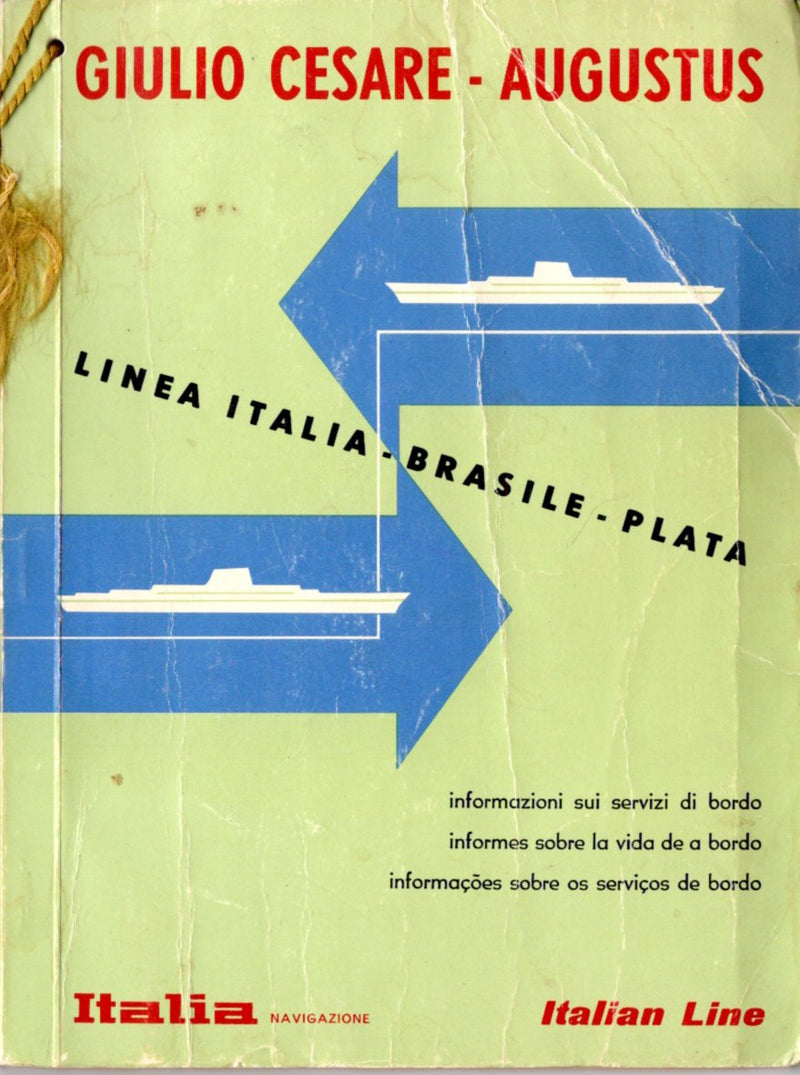 GIULIO CESARE & AUGUSTUS - 1967 pax info booklet in 3 languages
