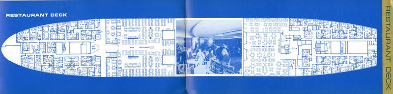 QUEEN ANNA MARIA: 1956 - Intro deck plan booklet
