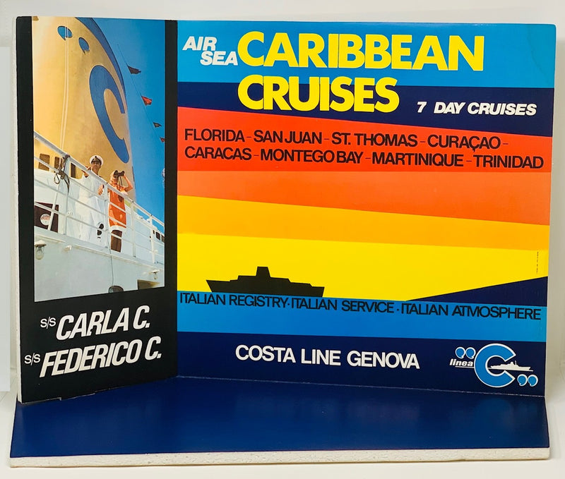 CARLA C & FEDERICO C - New-old-stock travel agency display from 1970s