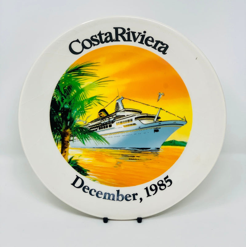 COSTA RIVIERA: 1963 - Maiden voyage portrait plate