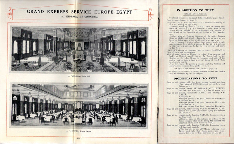 Various: pre-war - 1929 Sitmar Line services & fleet brochure w/ ship photos