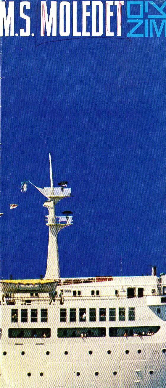 MOLEDET: 1961 - Cruise brochure w/ color interiors & deck plans